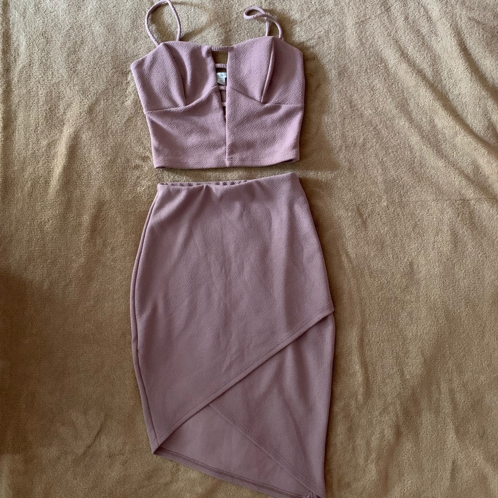 Charlotte Russe nude set dress
